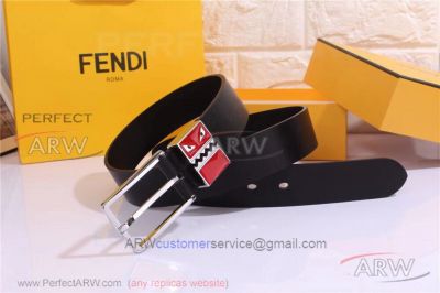 AAA Replica Cheap Fendi Smooth Belt - SS Monster Buckle